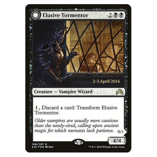 Elusive Tormentor // Insidious Mist 108s card from the Magic The Gathering set Shadows Over Innistrad Promos