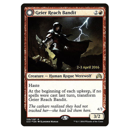 Geier Reach Bandit // Vildin-Pack Alpha 159s card from the Magic The Gathering set Shadows Over Innistrad Promos