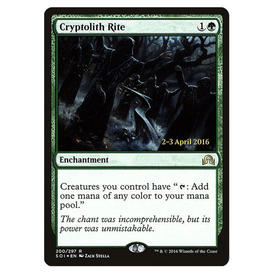 Cryptolith Rite 200s card from the Magic The Gathering set Shadows Over Innistrad Promos