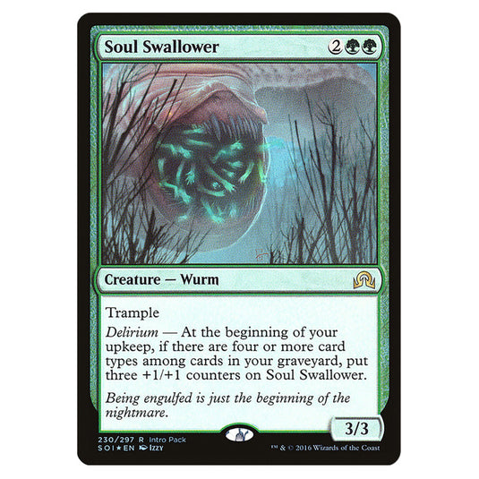 Soul Swallower 230 card from the Magic The Gathering set Shadows Over Innistrad Promos
