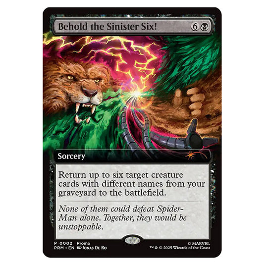 Behold the Sinister Six! 0002 card from the Magic The Gathering set Marvel's Spider-Man Promos