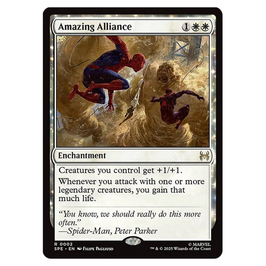 Amazing Alliance 0002 card from the Magic The Gathering set Marvel's Spider-Man Eternal