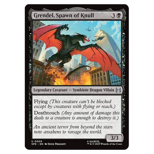 Grendel, Spawn of Knull 0009 card from the Magic The Gathering set Marvel's Spider-Man Eternal