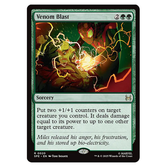 Venom Blast 0020 card from the Magic The Gathering set Marvel's Spider-Man Eternal