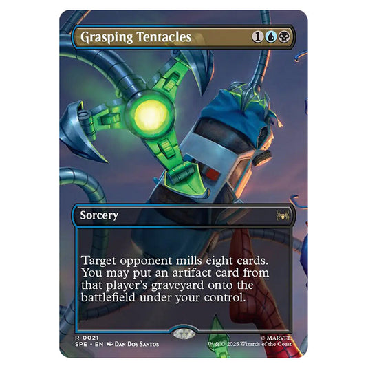 Grasping Tentacles 0021 card from the Magic The Gathering set Marvel's Spider-Man Eternal