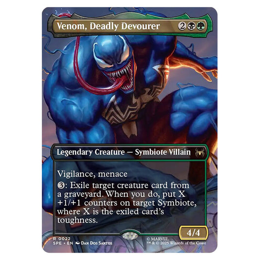 Venom, Deadly Devourer 0022 card from the Magic The Gathering set Marvel's Spider-Man Eternal