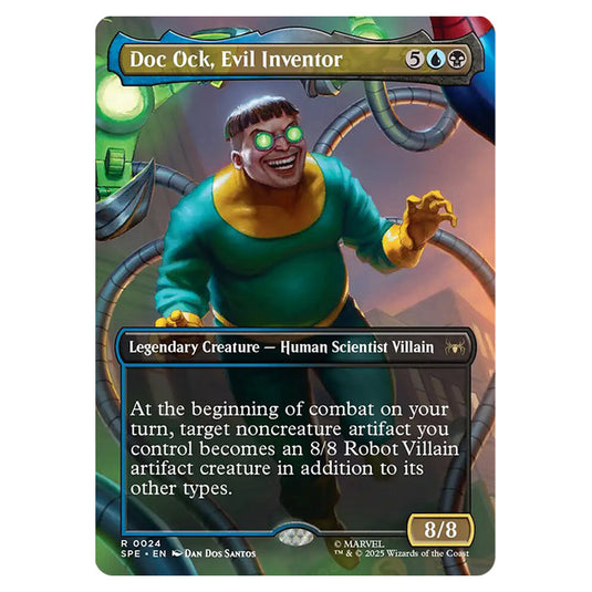 Doc Ock, Evil Inventor 0024 card from the Magic The Gathering set Marvel's Spider-Man Eternal