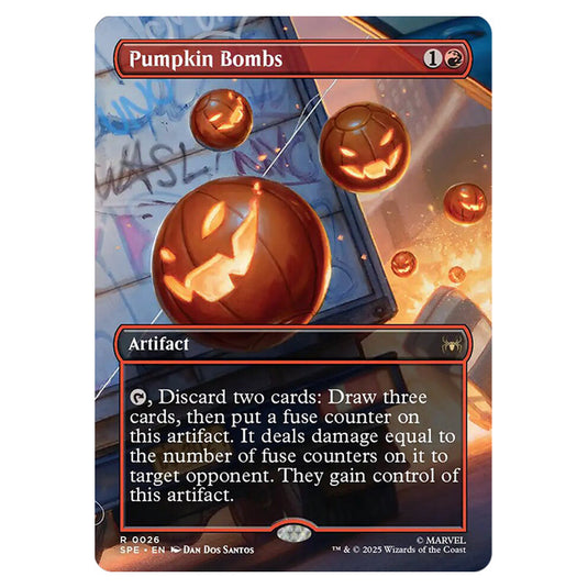 Pumpkin Bombs 0026 card from the Magic The Gathering set Marvel's Spider-Man Eternal