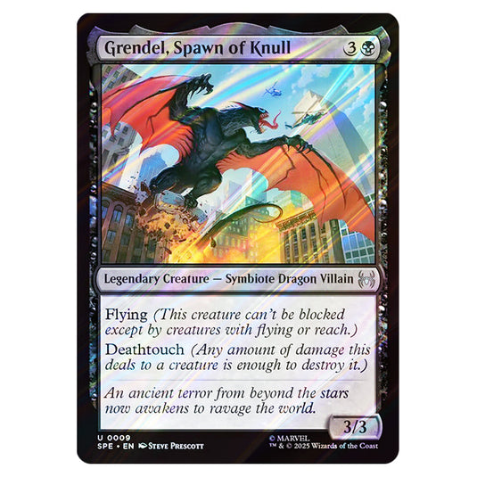 Grendel, Spawn of Knull 0009 card from the Magic The Gathering set Marvel's Spider-Man Eternal