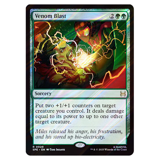 Venom Blast 0020 card from the Magic The Gathering set Marvel's Spider-Man Eternal