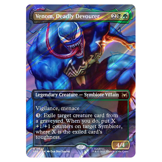 Venom, Deadly Devourer 0022 card from the Magic The Gathering set Marvel's Spider-Man Eternal