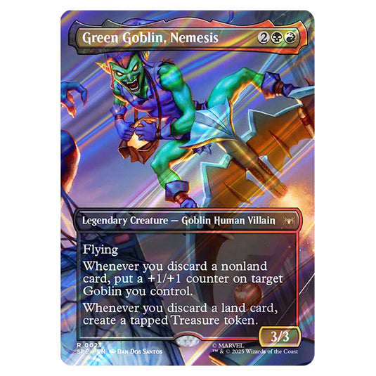 Green Goblin, Nemesis 0023 card from the Magic The Gathering set Marvel's Spider-Man Eternal