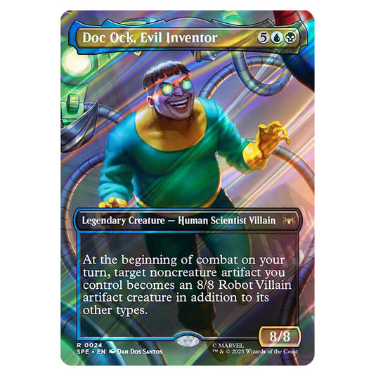 Doc Ock, Evil Inventor 0024 card from the Magic The Gathering set Marvel's Spider-Man Eternal