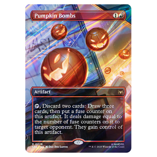 Pumpkin Bombs 0026 card from the Magic The Gathering set Marvel's Spider-Man Eternal