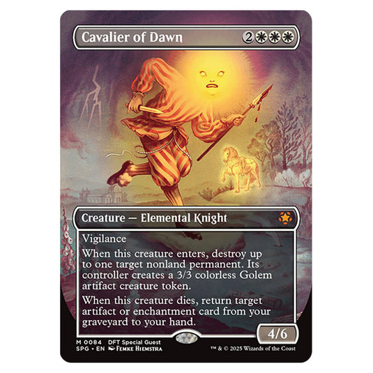 Cavalier of Dawn 0084 card from the Magic The Gathering set Aetherdrift - Special Guests