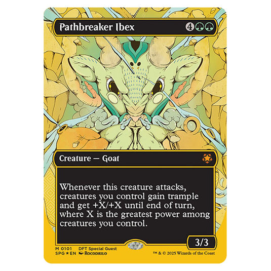 Pathbreaker Ibex 0101 card from the Magic The Gathering set Aetherdrift - Special Guests