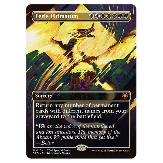 Eerie Ultimatum 0104 card from the Magic The Gathering set Tarkir: Dragonstorm - Special Guests