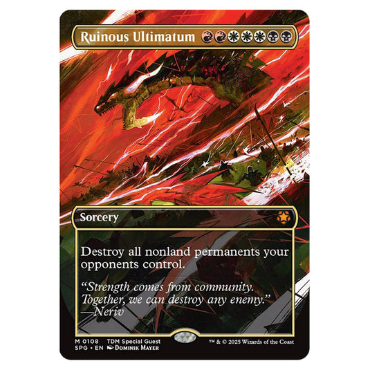 Ruinous Ultimatum 0108 card from the Magic The Gathering set Tarkir: Dragonstorm - Special Guests