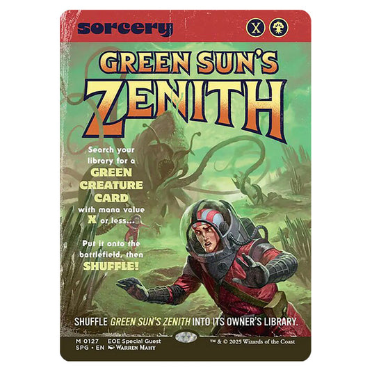Green Sun's Zenith 0127 card from the Magic The Gathering set Edge of Eternities - Special Guests
