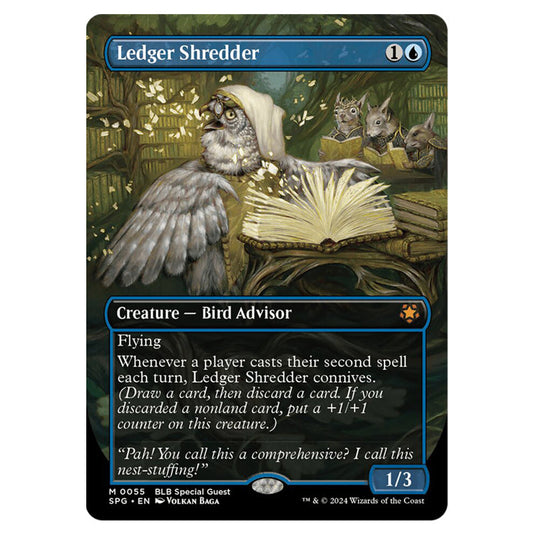 Ledger Shredder 0055 card from the Magic The Gathering set Bloomburrow - Special Guests