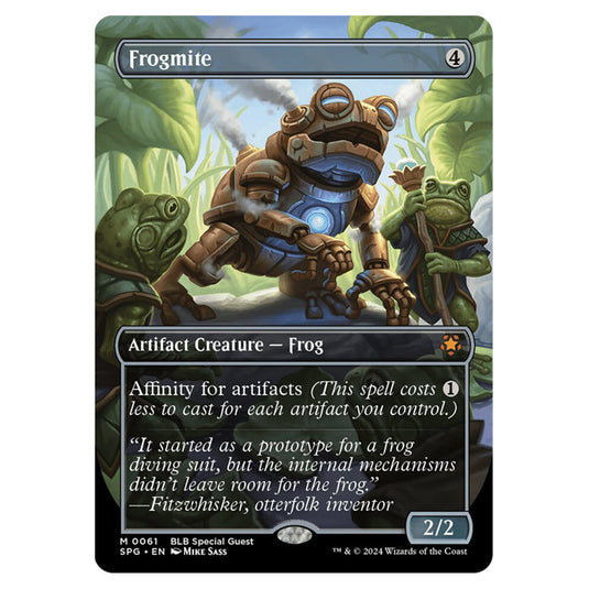 Frogmite 0061 card from the Magic The Gathering set Bloomburrow - Special Guests