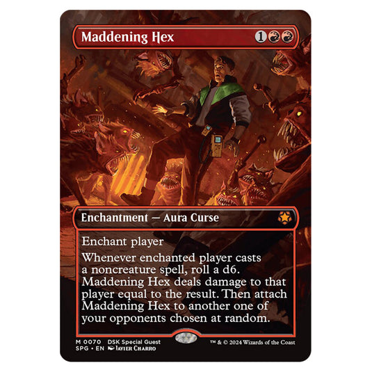 Maddening Hex 0070 card from the Magic The Gathering set Duskmourn House of Horror - Special Guests