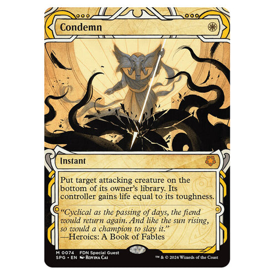 Condemn 0074 card from the Magic The Gathering set Foundations - Special Guests