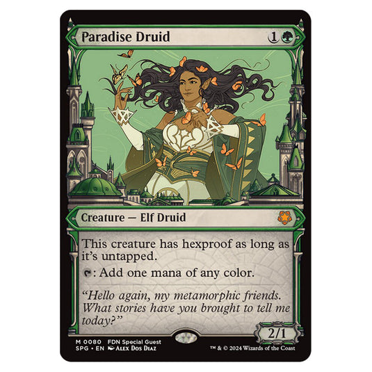 Paradise Druid 0080 card from the Magic The Gathering set Foundations - Special Guests