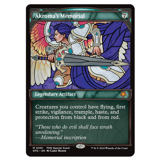 Akroma's Memorial 0081 card from the Magic The Gathering set Foundations - Special Guests