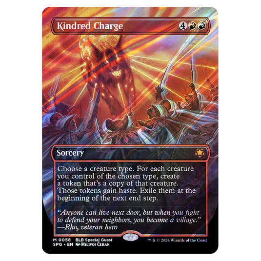 Kindred Charge 0058 card from the Magic The Gathering set Bloomburrow - Special Guests