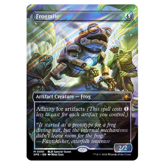 Frogmite 0061 card from the Magic The Gathering set Bloomburrow - Special Guests