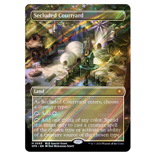 Secluded Courtyard 0063 card from the Magic The Gathering set Bloomburrow - Special Guests