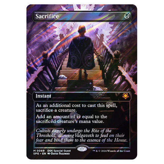 Sacrifice 0069 card from the Magic The Gathering set Duskmourn House of Horror - Special Guests