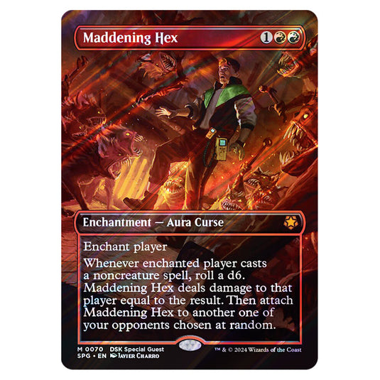 Maddening Hex 0070 card from the Magic The Gathering set Duskmourn House of Horror - Special Guests