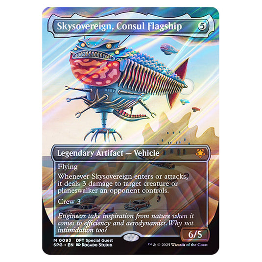 Skysovereign, Consul Flagship 0093 card from the Magic The Gathering set Aetherdrift - Special Guests