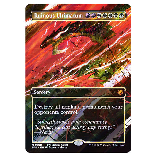 Ruinous Ultimatum 0108 card from the Magic The Gathering set Tarkir: Dragonstorm - Special Guests