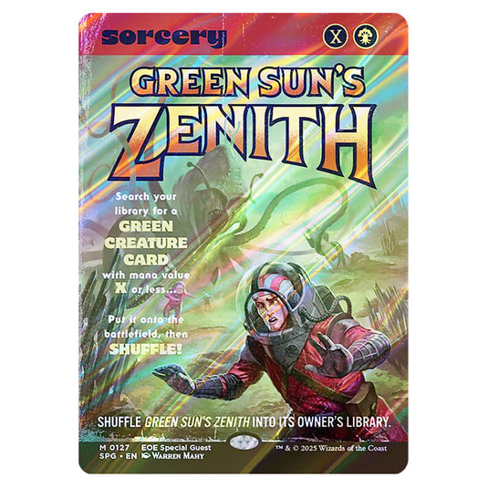 Green Sun's Zenith 0127 card from the Magic The Gathering set Edge of Eternities - Special Guests