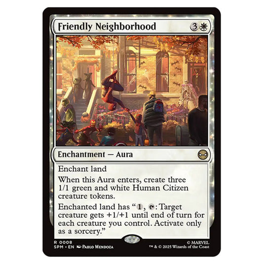 Friendly Neighborhood 0008 card from the Magic The Gathering set Marvel's Spider-Man