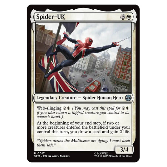 Spider-UK 0017 card from the Magic The Gathering set Marvel's Spider-Man