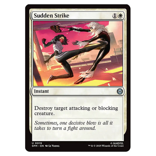 Sudden Strike 0019 card from the Magic The Gathering set Marvel's Spider-Man