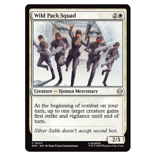 Wild Pack Squad 0023 card from the Magic The Gathering set Marvel's Spider-Man