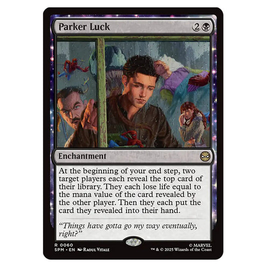 Parker Luck 0060 card from the Magic The Gathering set Marvel's Spider-Man
