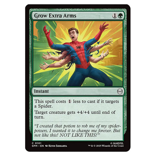 Grow Extra Arms 0101 card from the Magic The Gathering set Marvel's Spider-Man