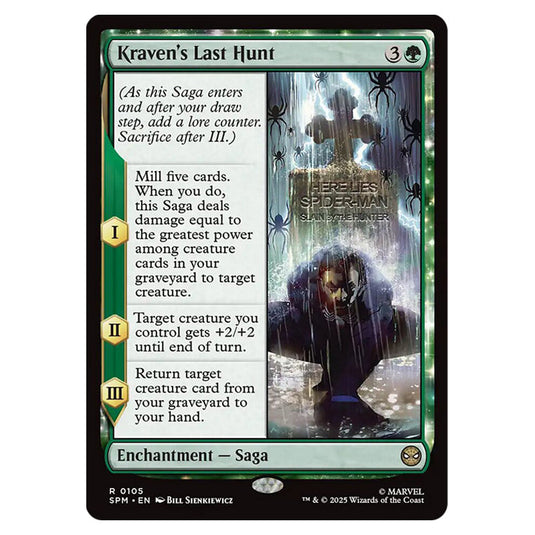 Kraven's Last Hunt 0105 card from the Magic The Gathering set Marvel's Spider-Man