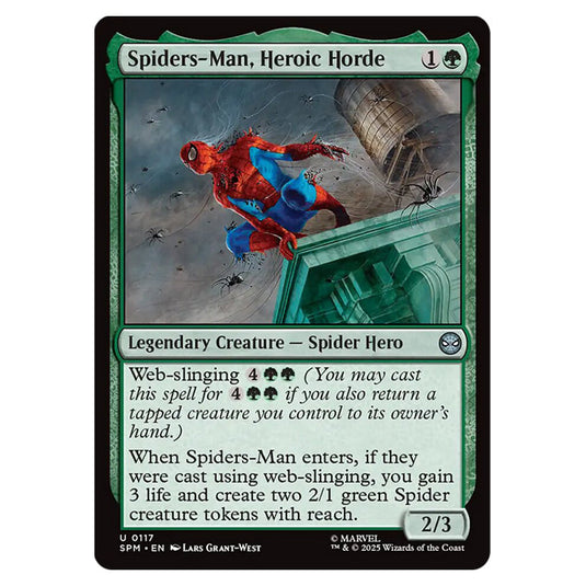 Spiders-Man, Heroic Horde 0117 card from the Magic The Gathering set Marvel's Spider-Man