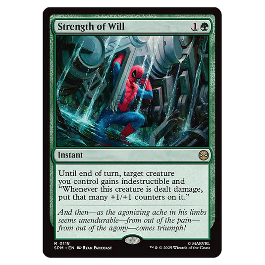 Strength of Will 0118 card from the Magic The Gathering set Marvel's Spider-Man