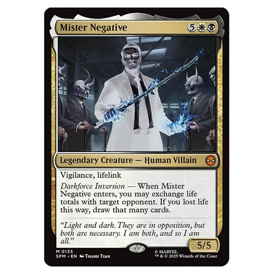 Mister Negative 0135 card from the Magic The Gathering set Marvel's Spider-Man