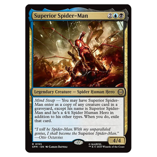 Superior Spider-Man 0155 card from the Magic The Gathering set Marvel's Spider-Man