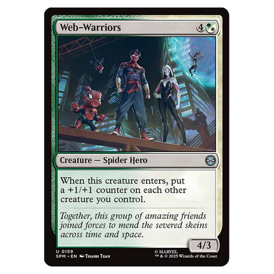Web-Warriors 0159 card from the Magic The Gathering set Marvel's Spider-Man