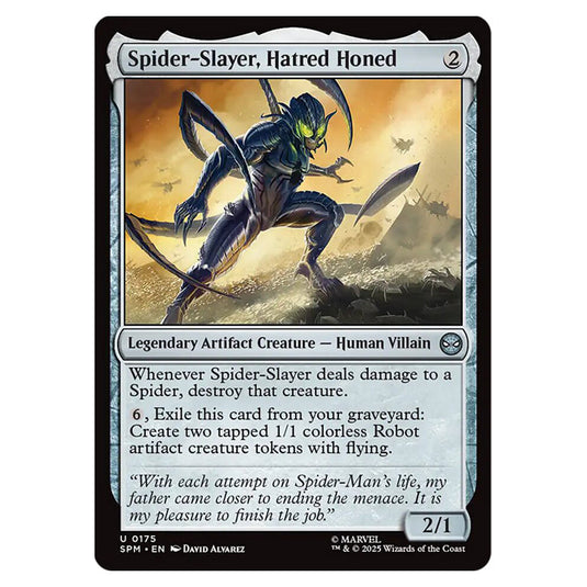 Spider-Slayer, Hatred Honed 0175 card from the Magic The Gathering set Marvel's Spider-Man